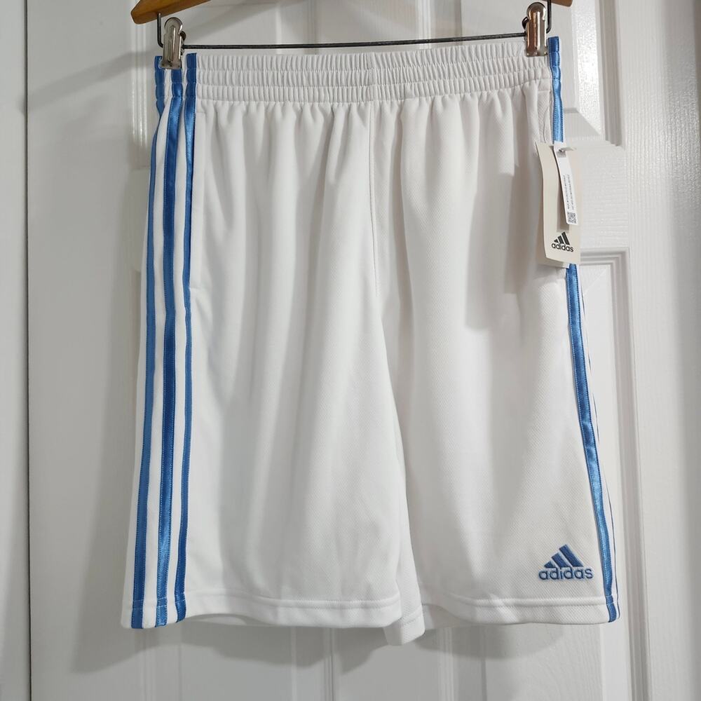 ❤️NWT❤️ Adidas Boy's White and Blue Shorts - XL